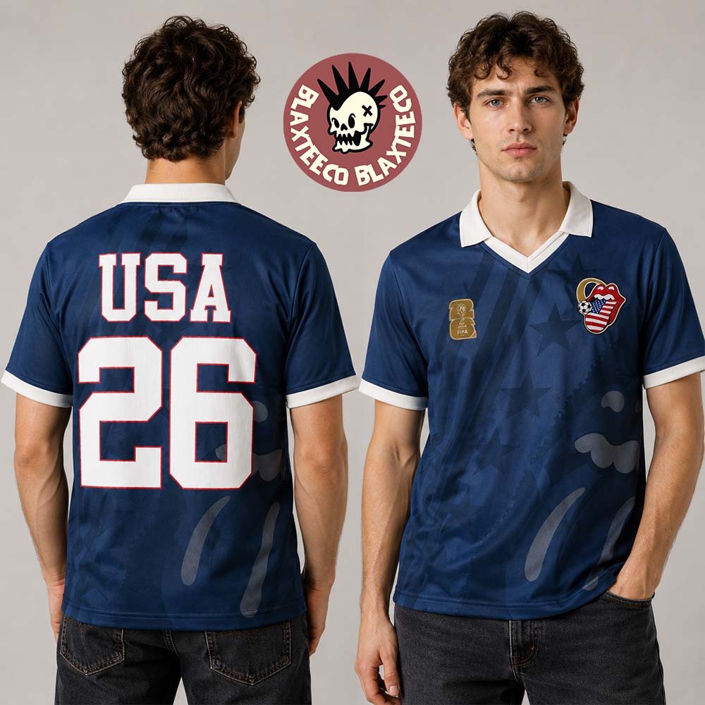The Rolling Stones x FIFA World Cup 2026 USA Soccer Jersey