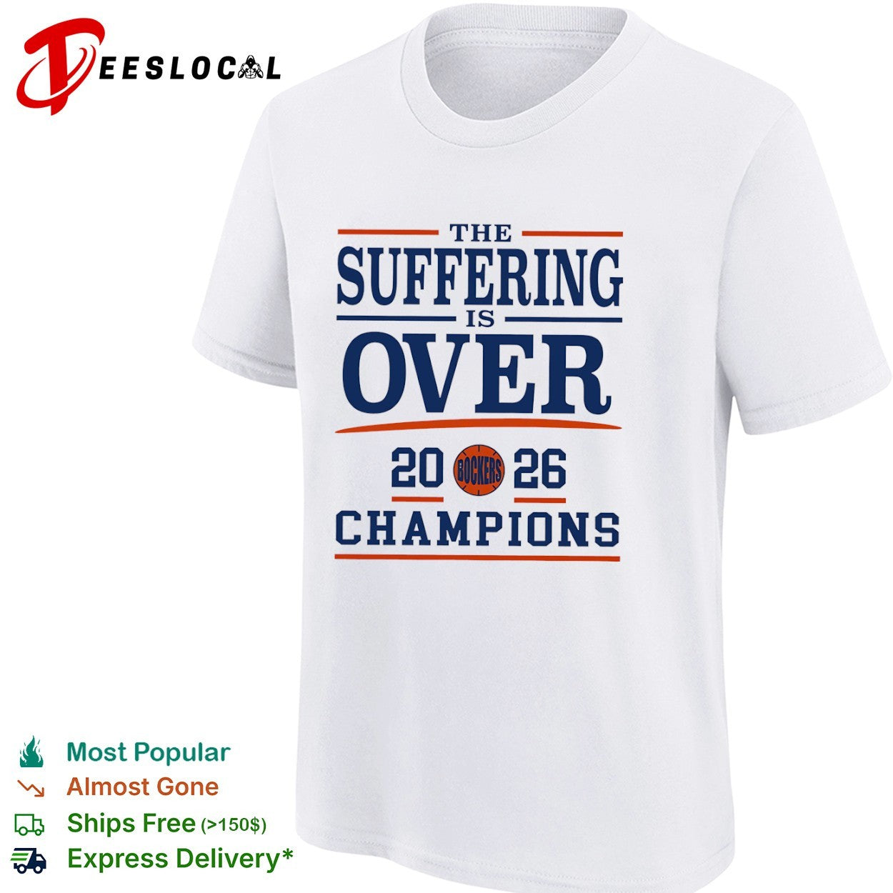 The Suffering is Over 2026 Champions New York Knicks Basketball Team shirt