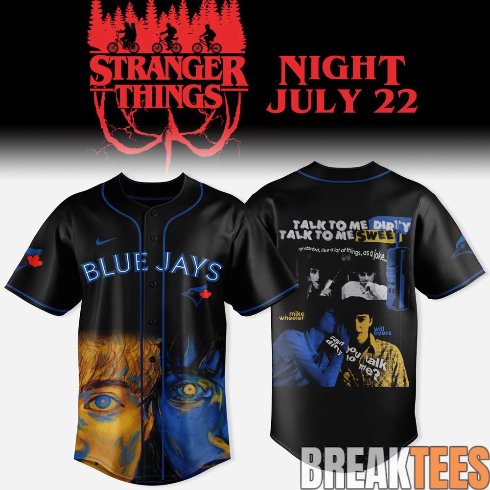 Toronto Blue Jays x Stranger Things Night Special Jersey