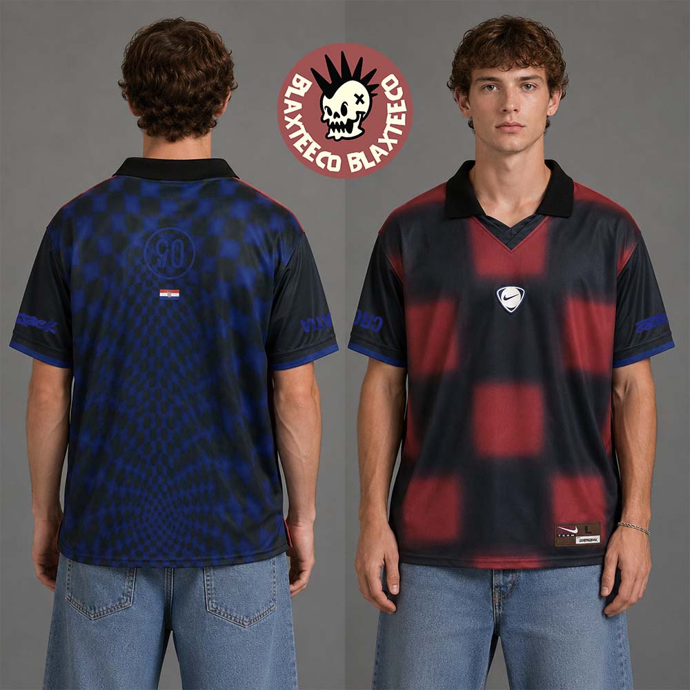 Travis Scott Cactus Jack x Nike x FIFA World Cup 2026 Croatia Total 90 Retro Football Jersey