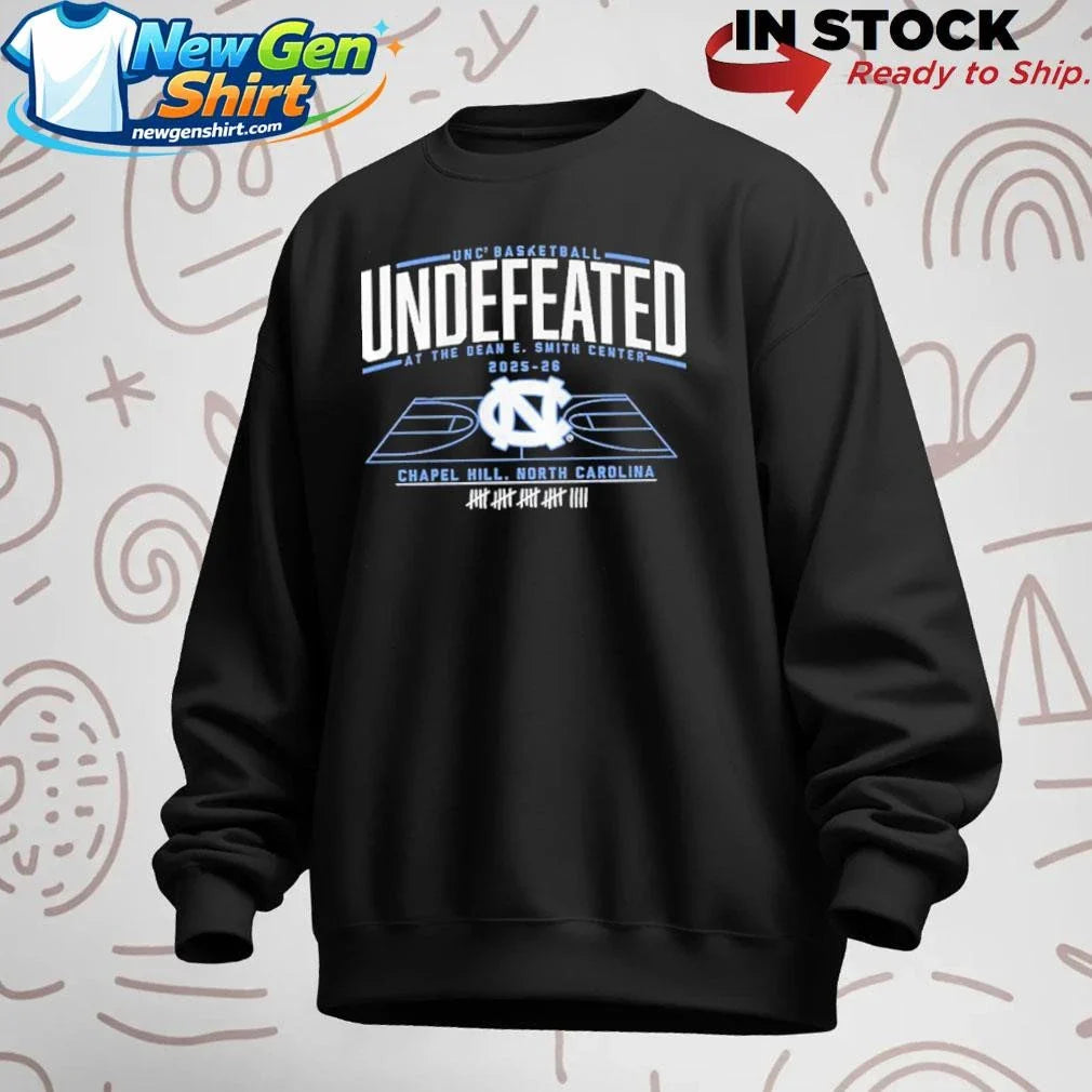 UNC Basketball Undefeated at the Dean E. Smith Center Shirt