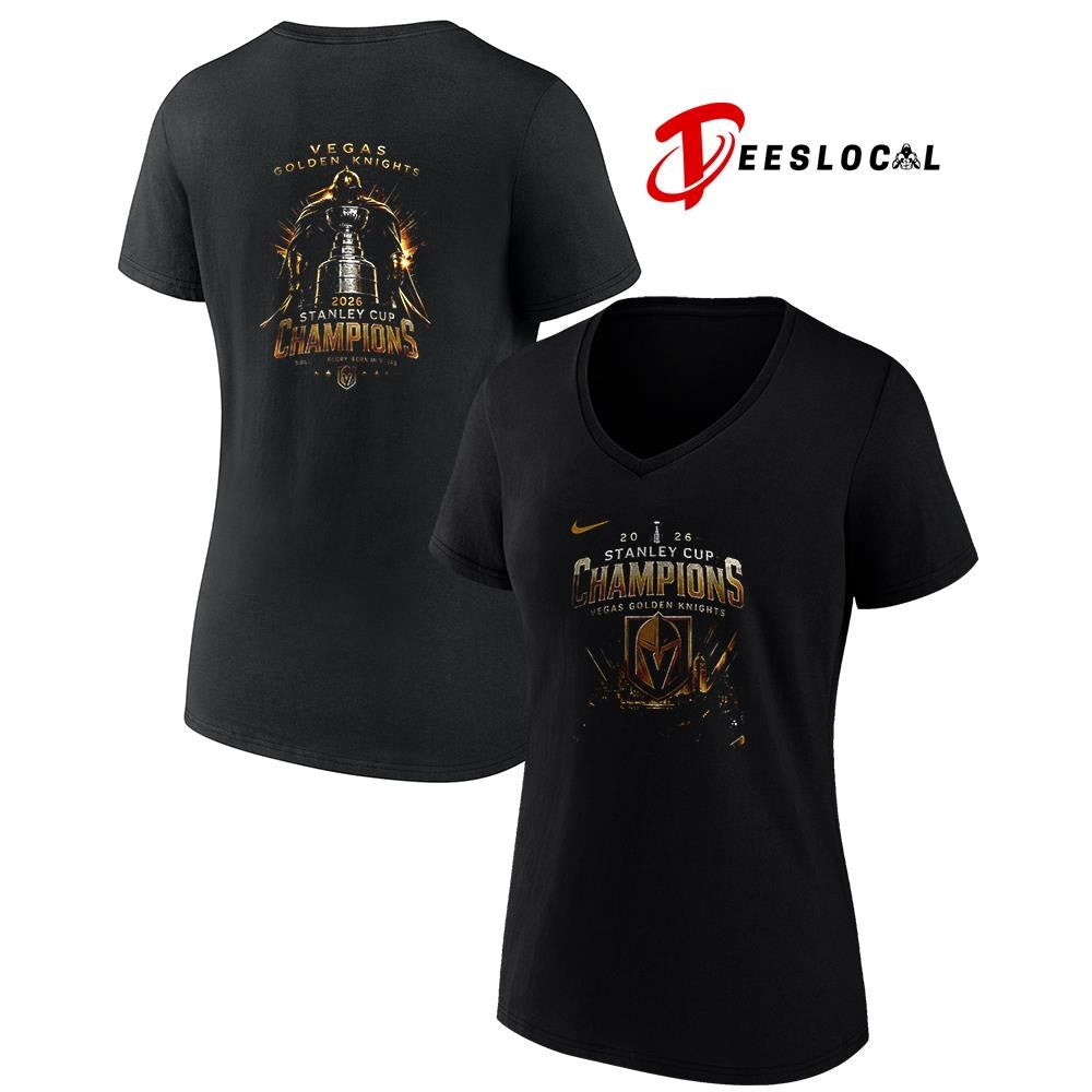 Vegas Golden Knights Stanley Cup champions trophy graphic shirt