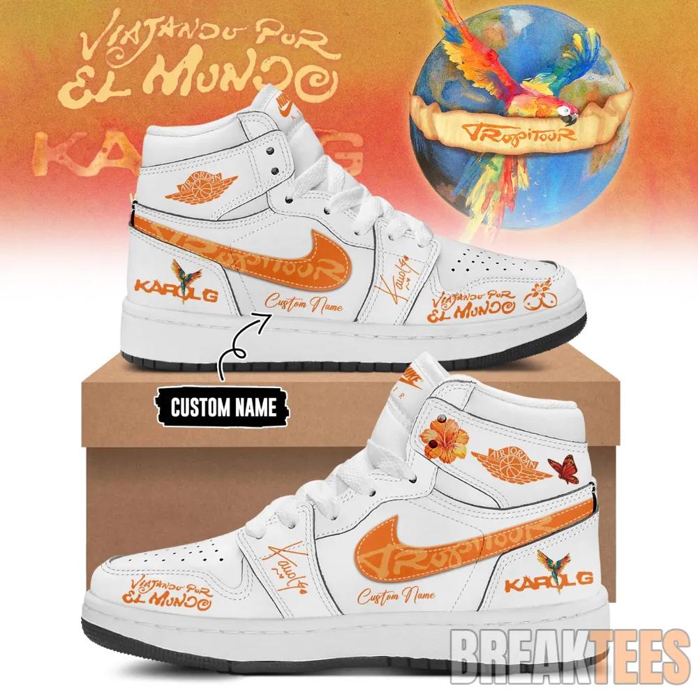 Viajando Por El Mundo Tropitour 2026 Custom Air Jordan 1 Shoes