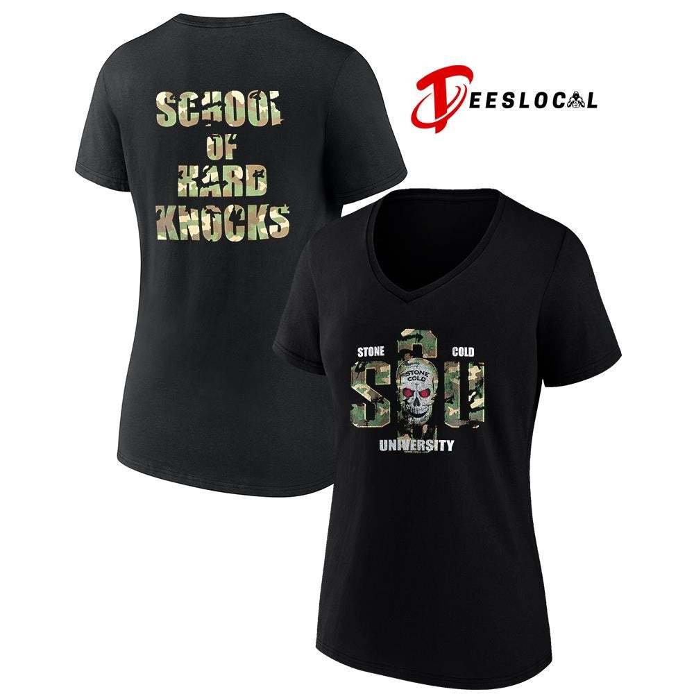 WWE Stone Cold school of hard knocks skull shirt