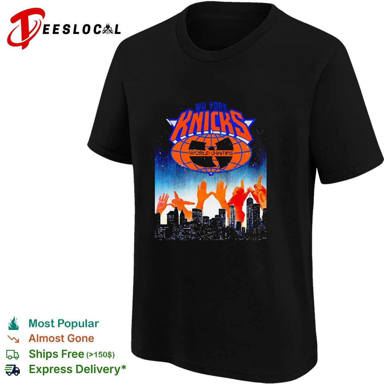 Wu-Tang Clan x New York Knicks Wu York Knicks 2026 NBA Champions ckyline shirt