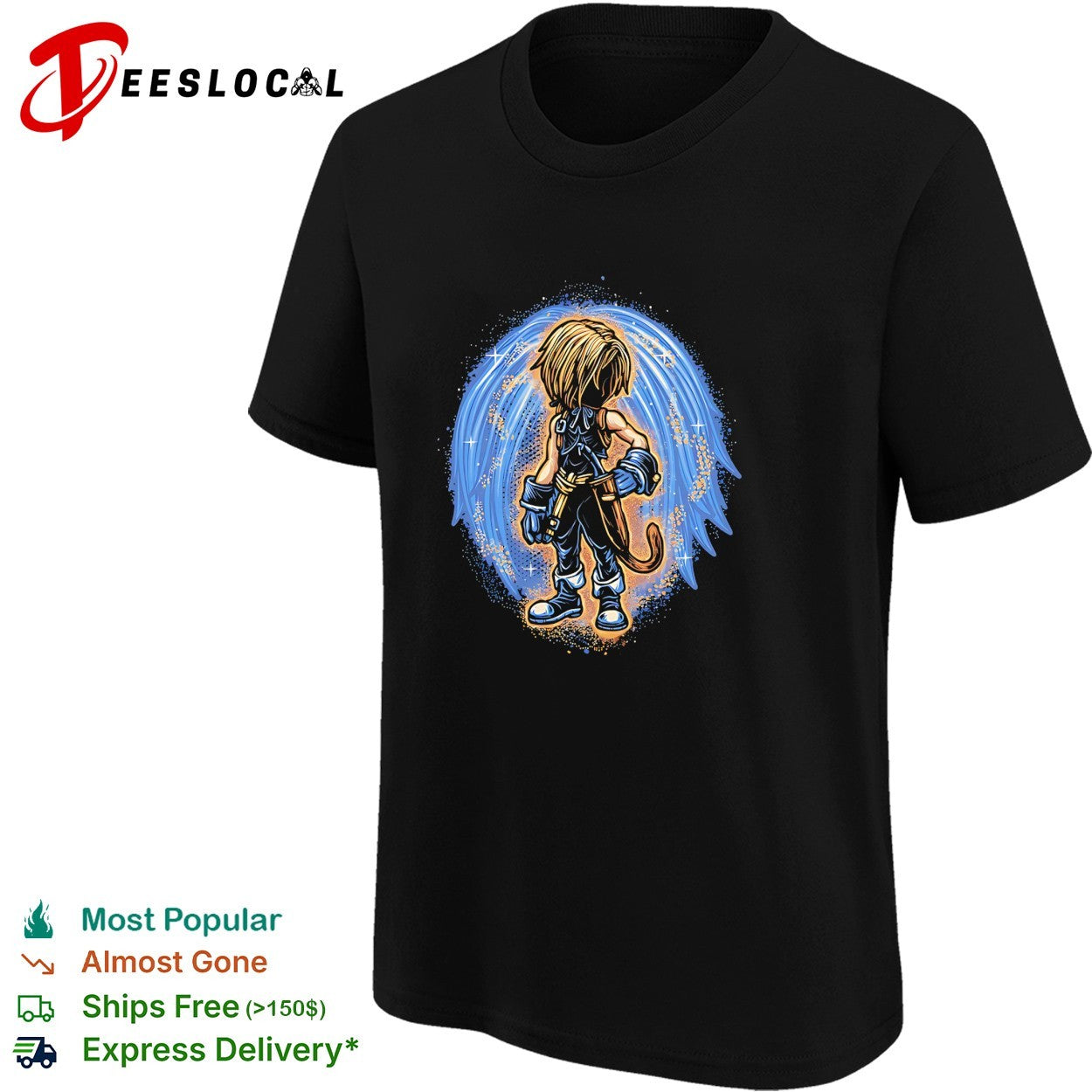 Zidane Tribal Final Fantasy IX Video Game Character Square Enix Gaming Fan Art shirt