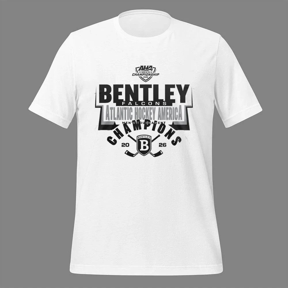 Bentley Falcons Atlantic Hockey America Champions Back2Back 2026 Shirt