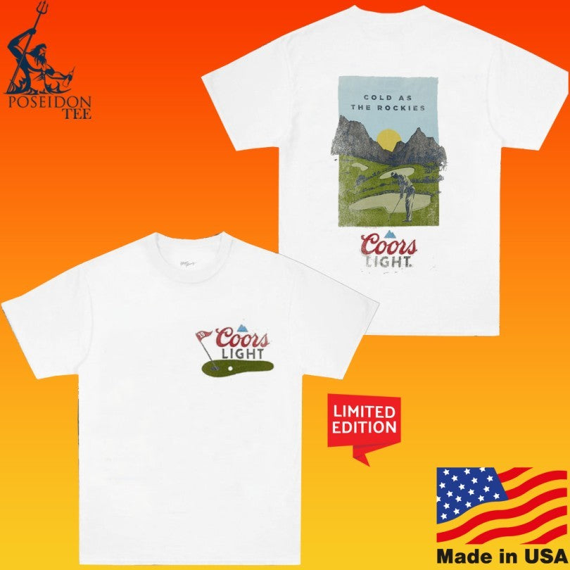Coors Light Golf Cold As The Rockies T-shirt