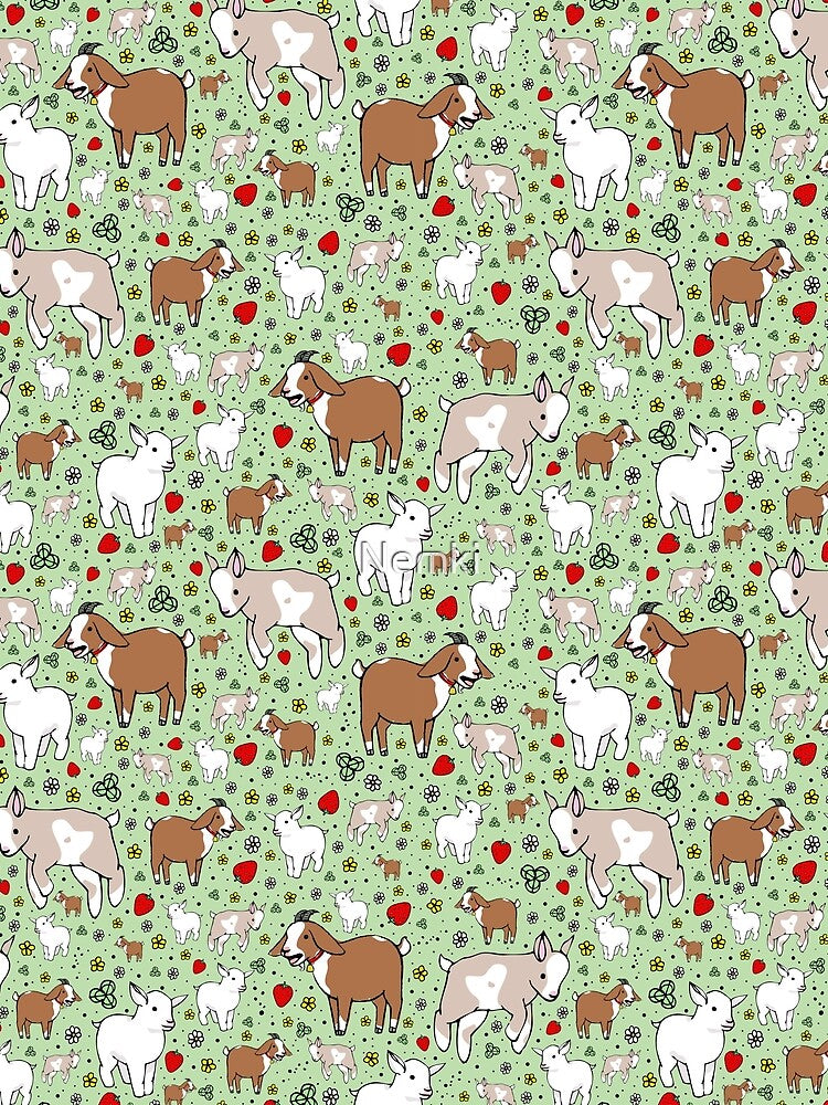 Goats in Green by Nemki