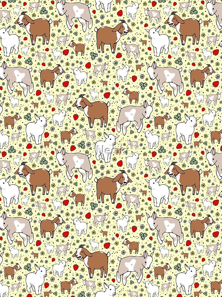 Goats in Yellow by Nemki