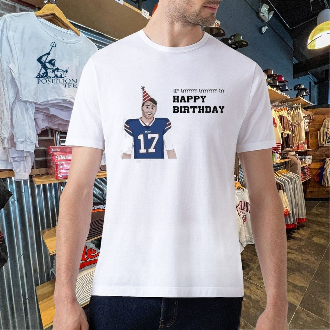 Happy 30th Birthday Josh Allen T-shirt