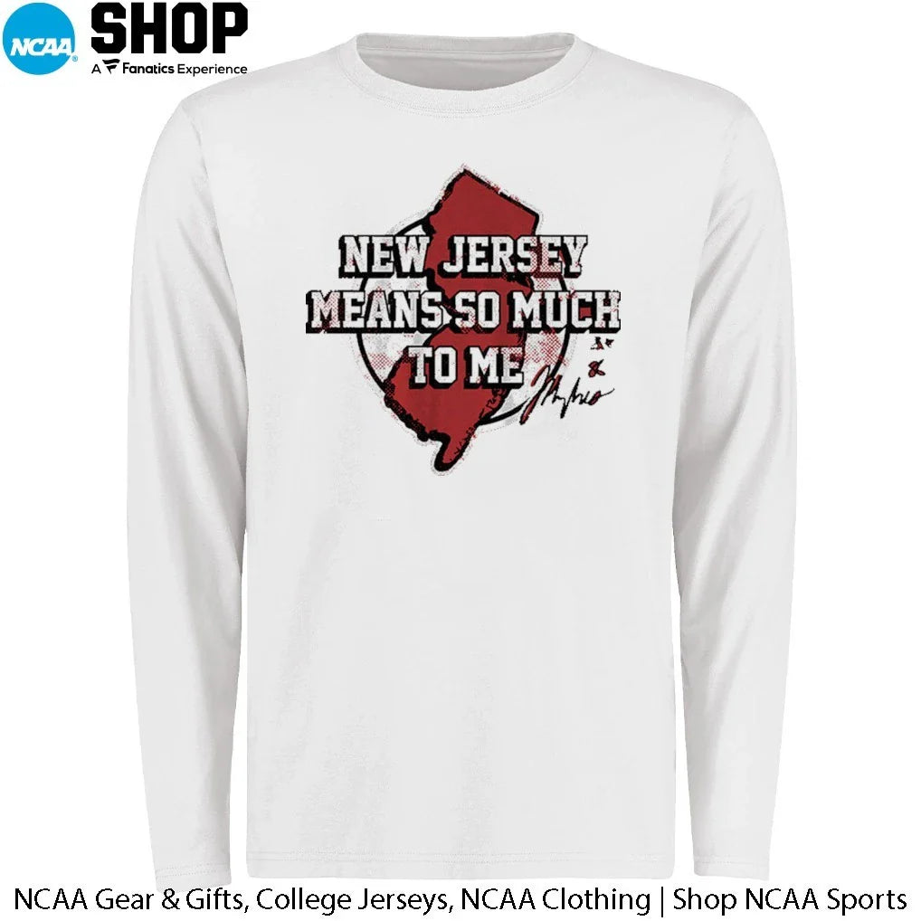 Jack Hughes New Jersey Means So Much To Me Signature T-Shirt