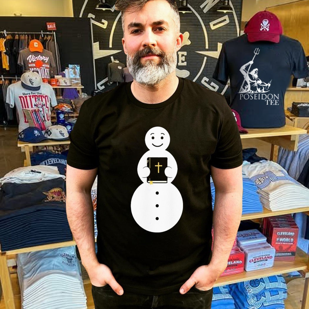 Kevín Snowman Bible T-shirt