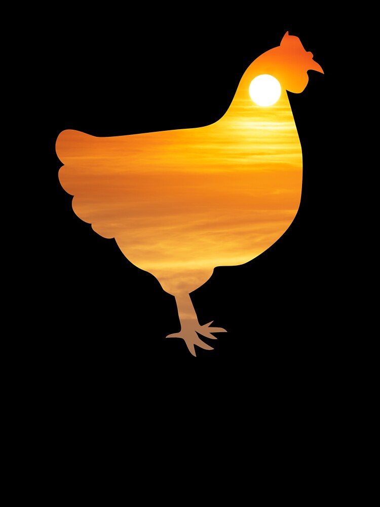 Chicken Silhouette Sunrise by alaechamlal