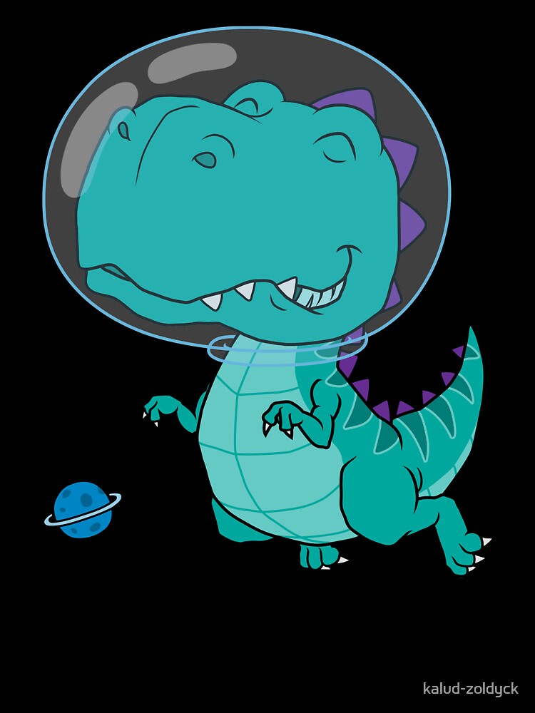 Cool Dinosaur in Space by kalud-zoldyck