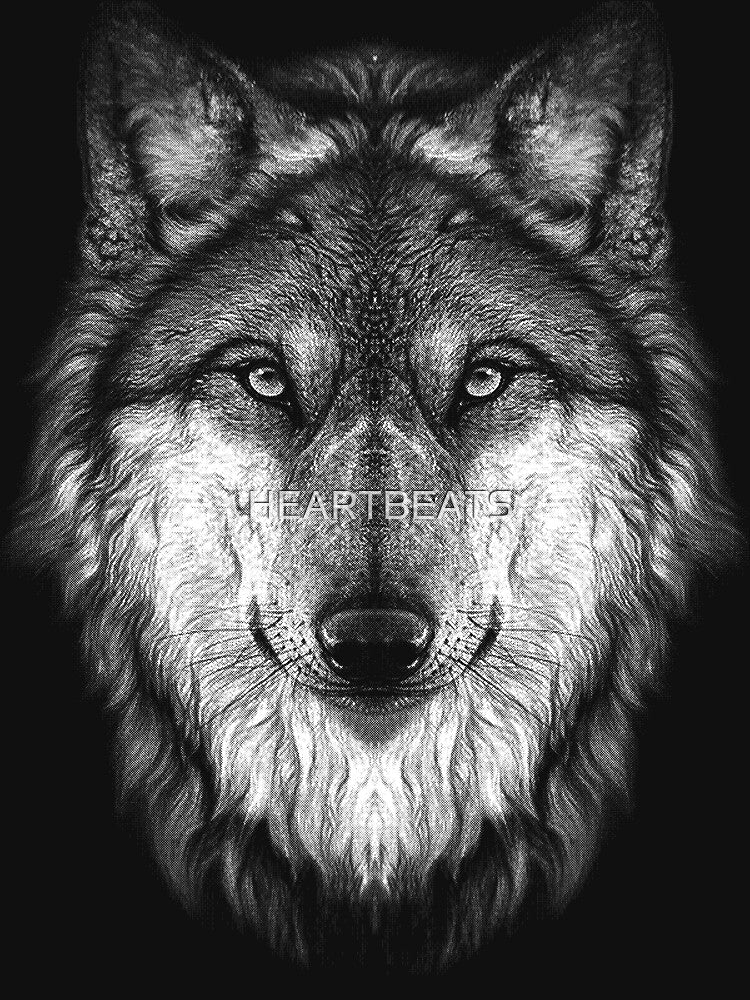 Wolf face by HEARTBEATS