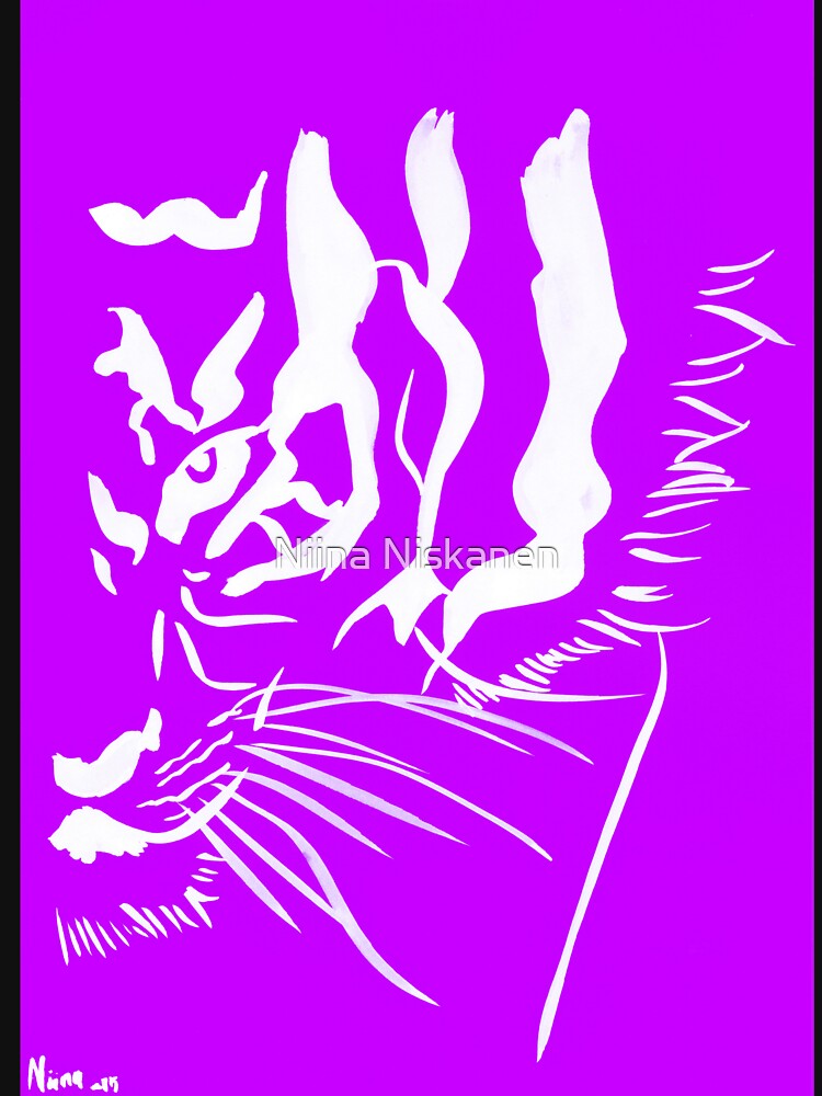 Eye of the Tiger - Purple and White by Niina Niskanen