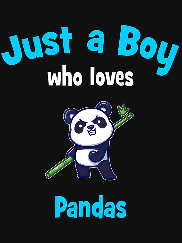 Panda For Boys Kids Panda by TierBraydenn