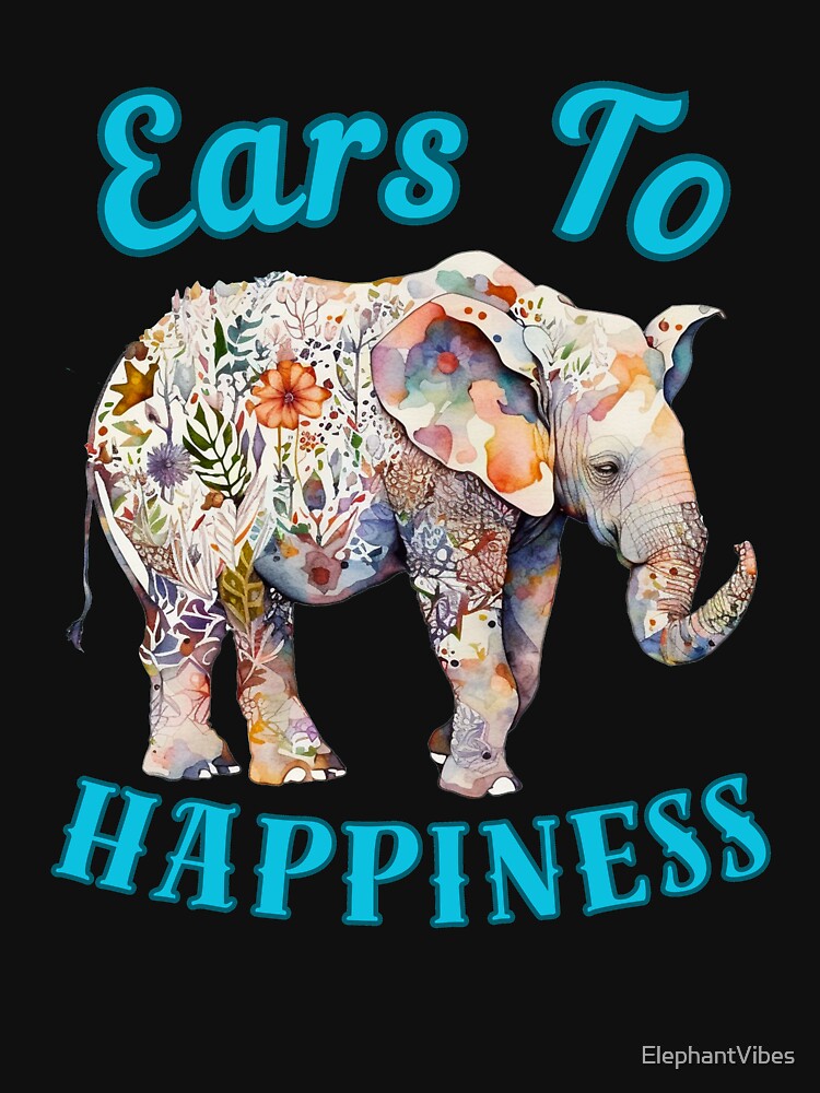 Ears To Happiness. adorable elephant by ElephantVibes