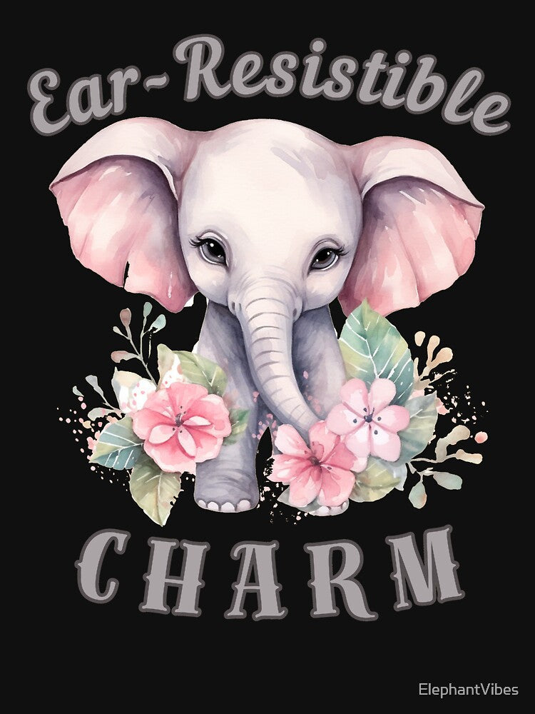 Ear-Resistible Charm. Flower elephant by ElephantVibes
