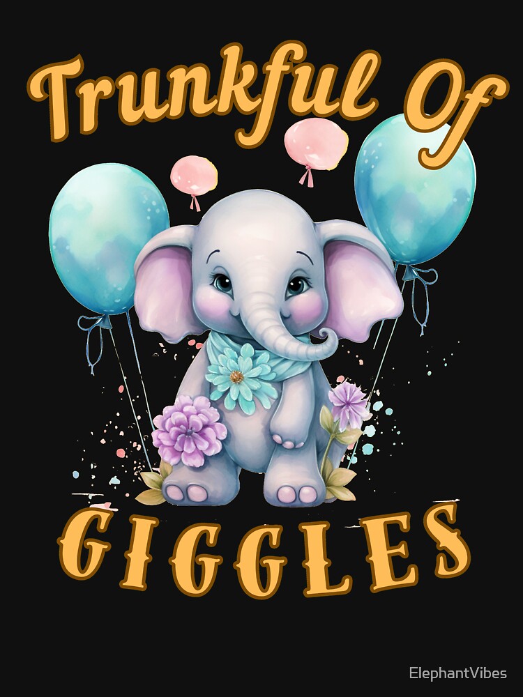 Trunkful Of Giggles. elephant lover by ElephantVibes