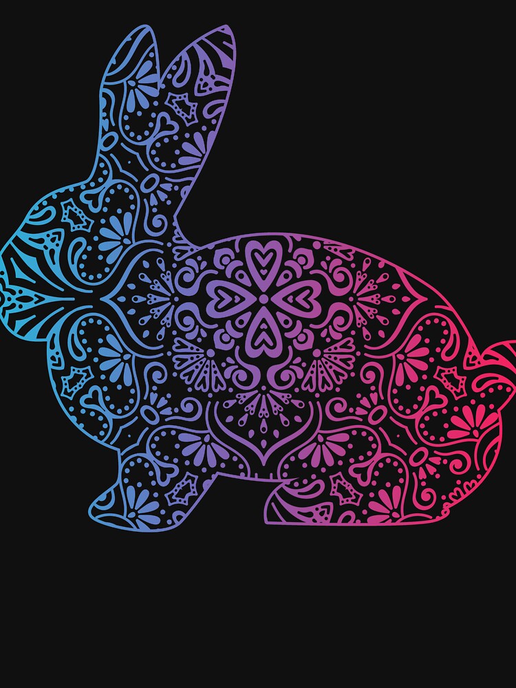 rabbit lover watercolor funny rabbit ornamental gifts by alaechamlal