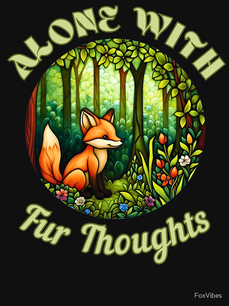 Alone with Fur Thoughts. fox foxes by FoxVibes