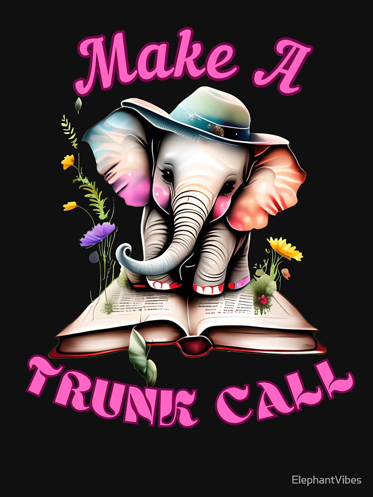 Make A Trunk Call. elephant face by ElephantVibes