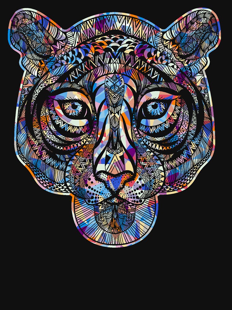Cool And Awesome Tiger Geometric by UnknownArtistt