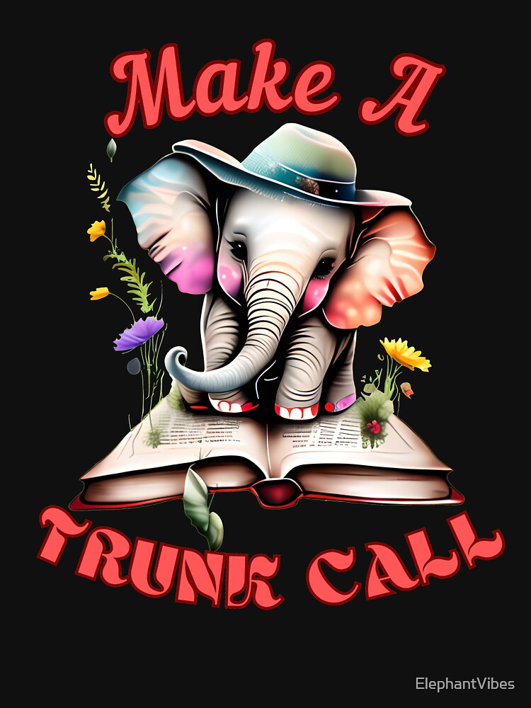 Make A Trunk Call. elephant head by ElephantVibes