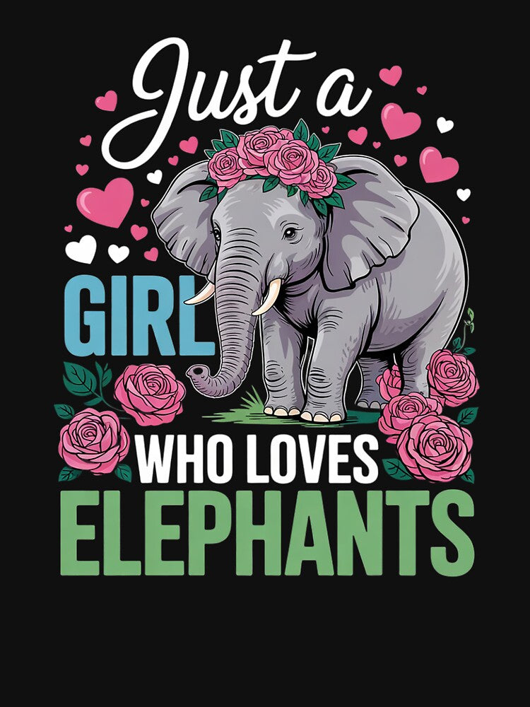 Just A Girl Who Loves Elephants Costume Floral Elephant by angolinnArt