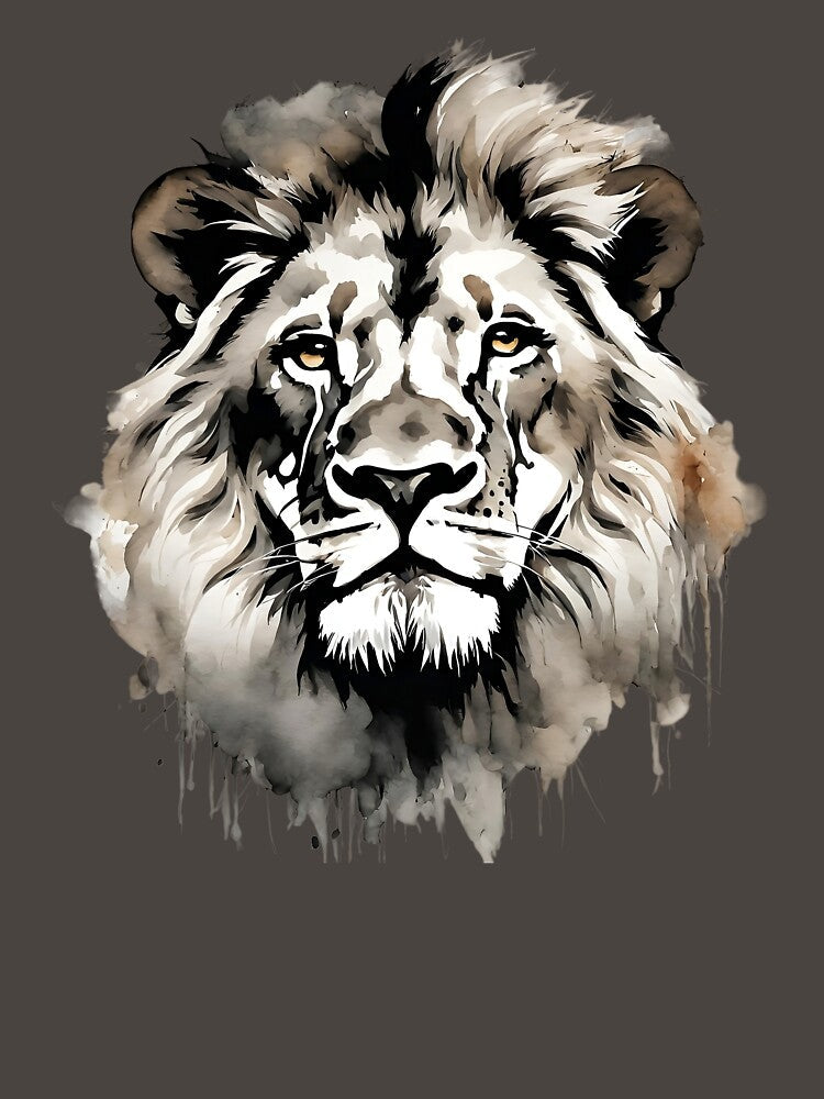Lion Watercolor Art Style by LDJBlank