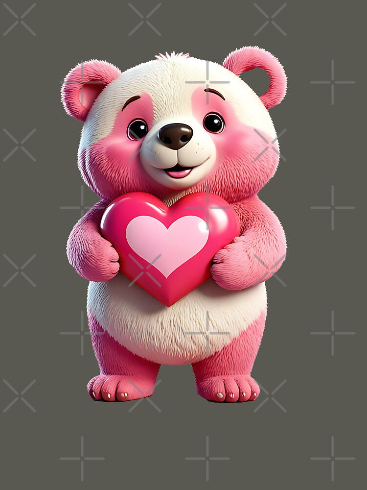 Heartwarming Pink Bear by Creative.Shop