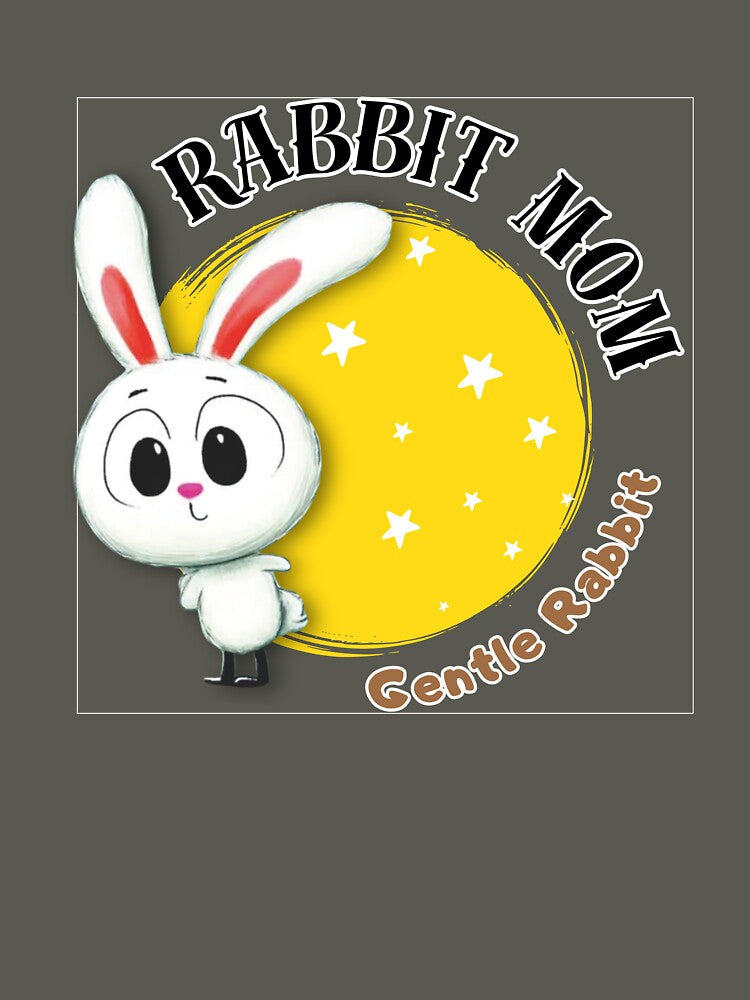 Rabbit Mom Chinese Zodiac –Gentle Rabbit Mom Illustration by OriginalMindArt