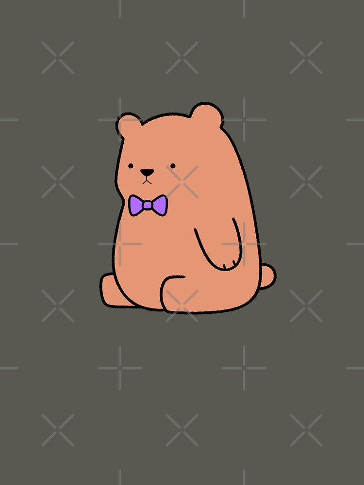 Bear with Purple Bowtie by FreshPond