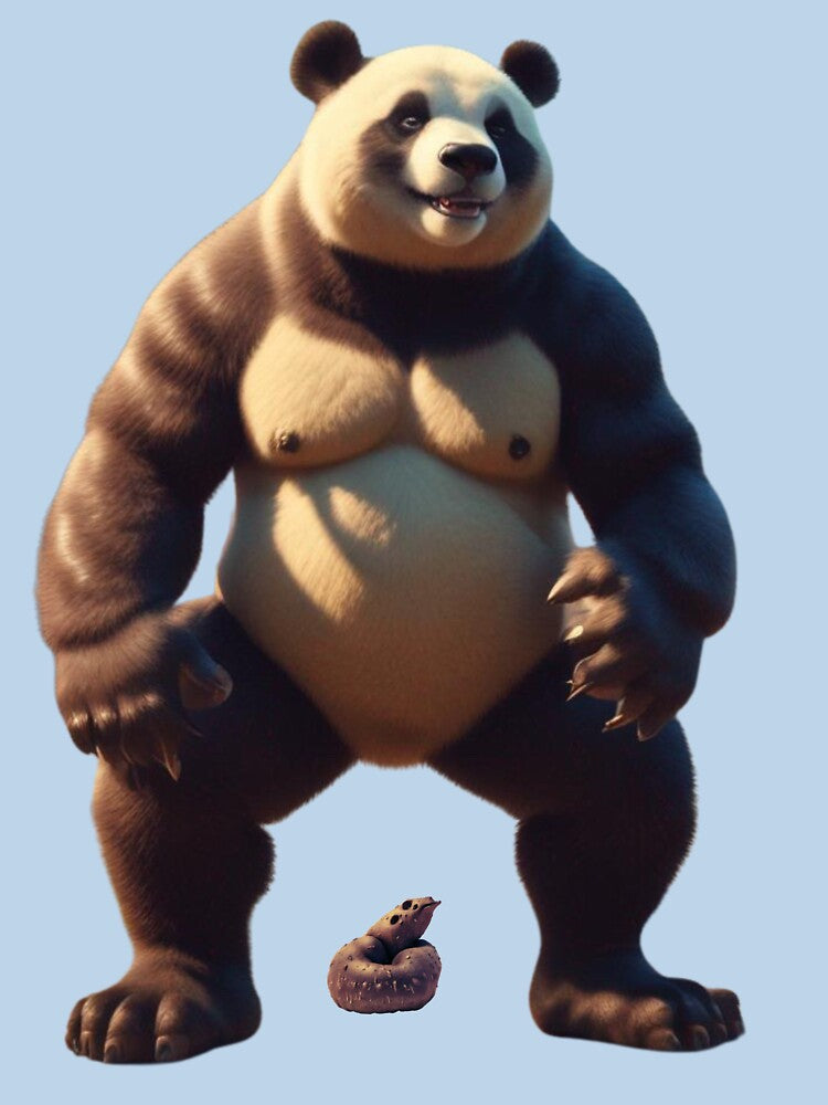 Bodybuilding Panda Takes Protein Dump by pUNKnown