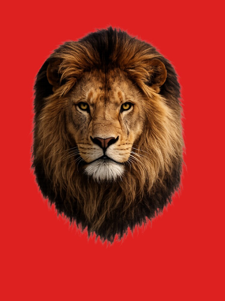 Realistic Lion Head Powerful Wildlife Design by HayatDesigns19