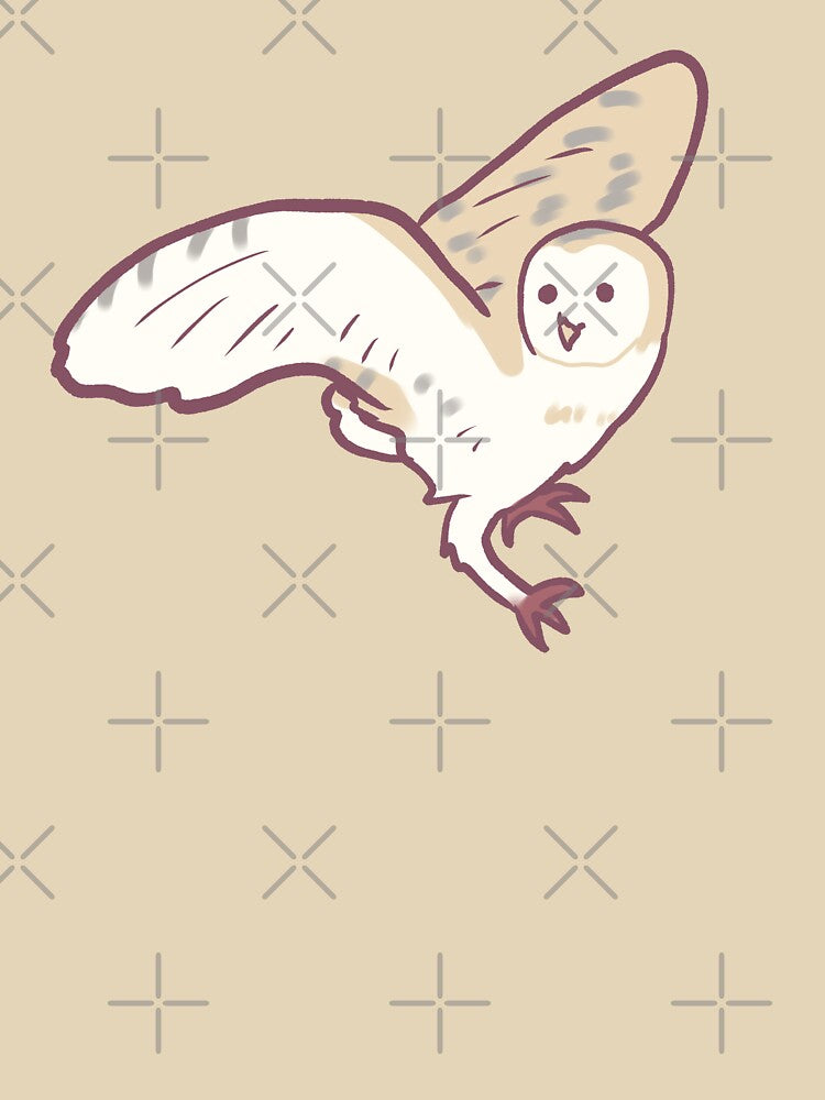 Cute Barn owl illustration by Mayarart