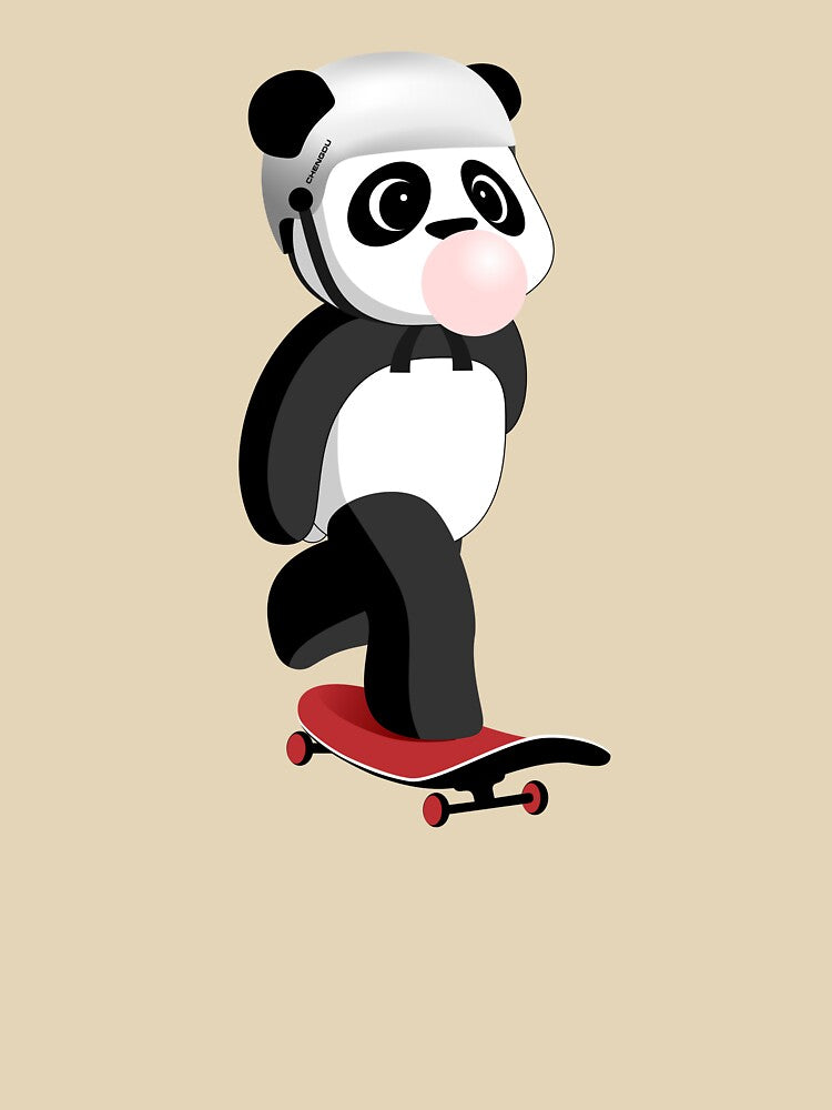 Skateboarding Panda by Monddesign333