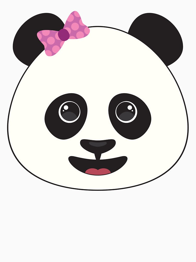 Cute Baby Panda Bear Girl by Captain Creative