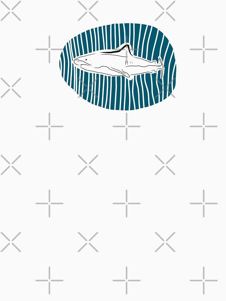 Shark lovers minimalist design shark lines by Tropical Blood