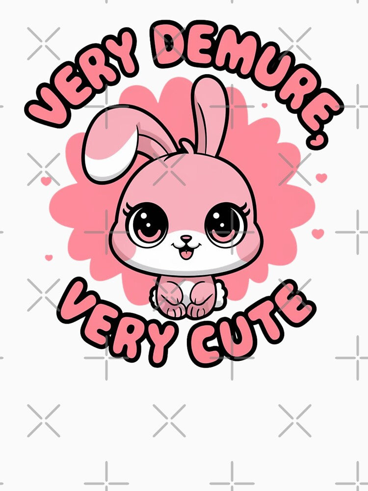 Very Demure Very Cute Pink Rabbit by Merch-Kitsune