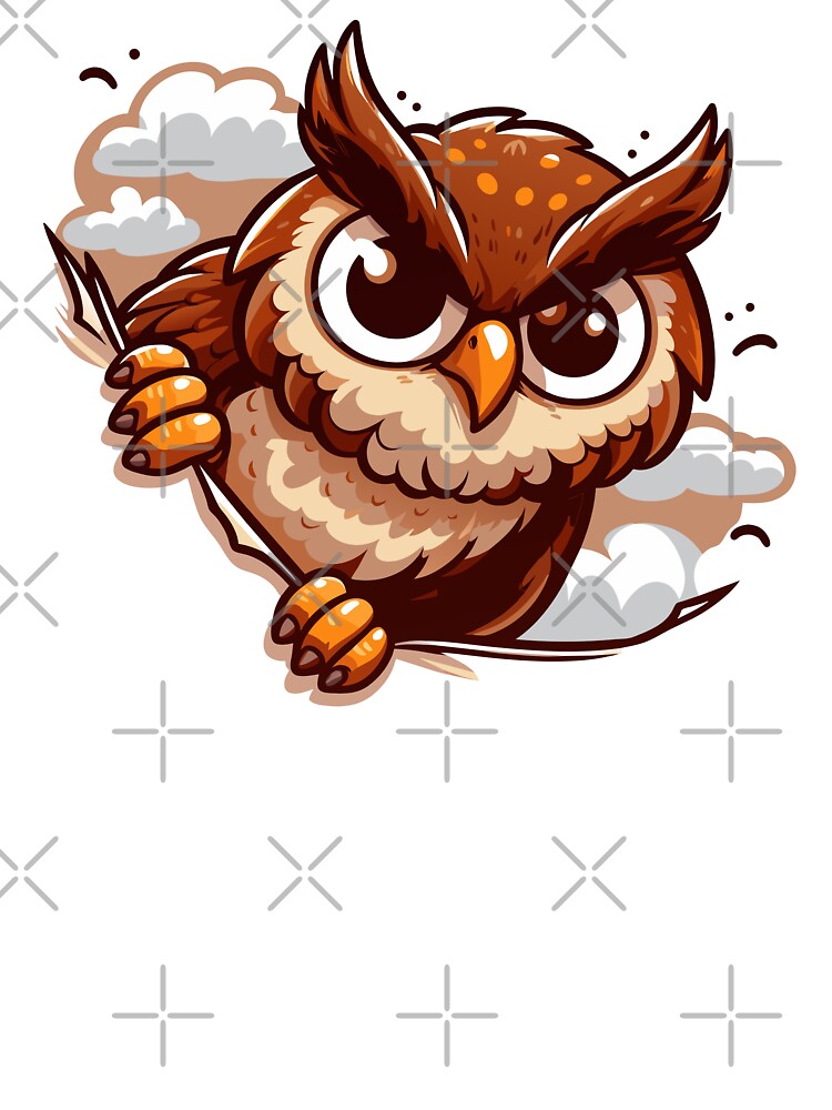 Funny Peek Owl by Designowner