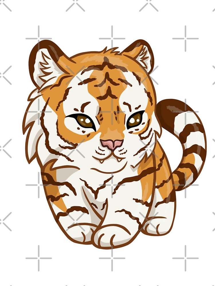 Cute Golden Chibi Tiger by PlumeHarfang