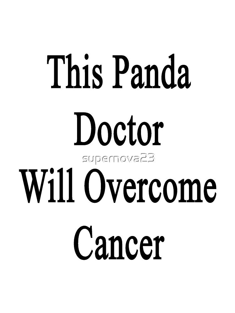 This Panda Doctor Will Overcome Cancer by supernova23