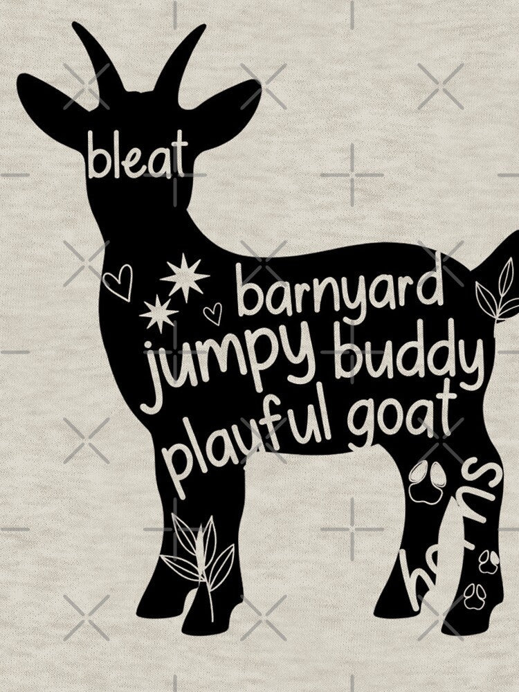 Cute Mini Goat Silhouette Simple Farm Animal by GrumpySableye