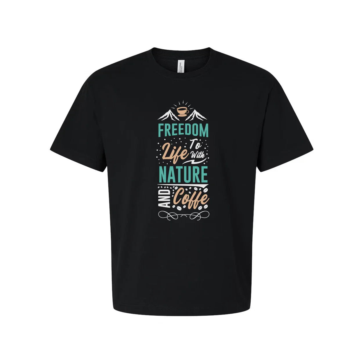 Unisex Coffee Nature Graphic Tee For Everyday Wear