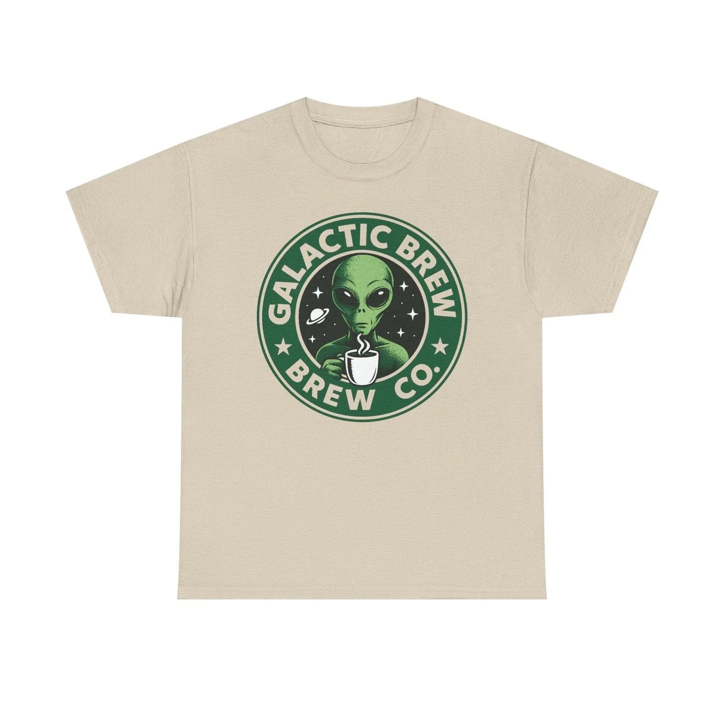 Galactic Brew Alien Coffee Logo Tee | Space Coffee Shirt
