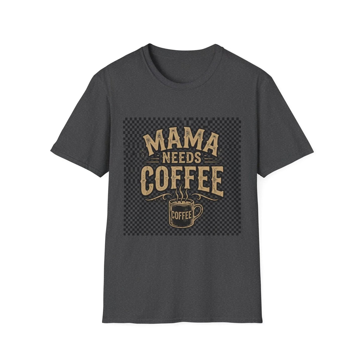 Mama Needs Coffee T-Shirt | Mom Coffee Cup Typography Tee