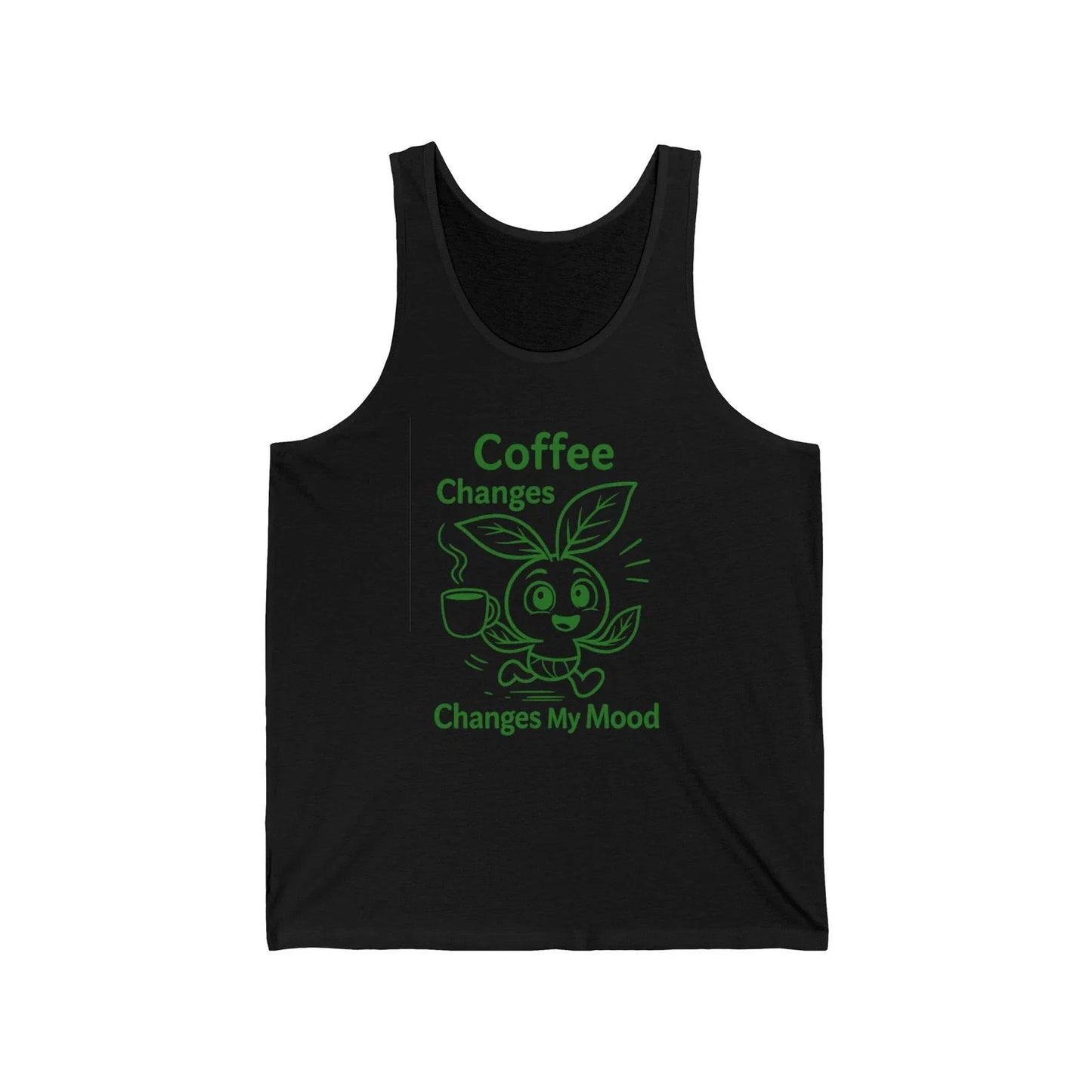 Jersey Tank Top, Funny Gift for Coffee Lovers, Summer Essential, Casual Wear.